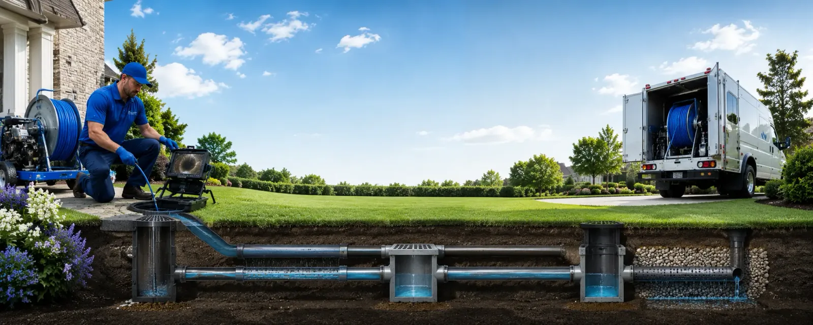 Outdoor drain cleaning information for Stonewall, MS